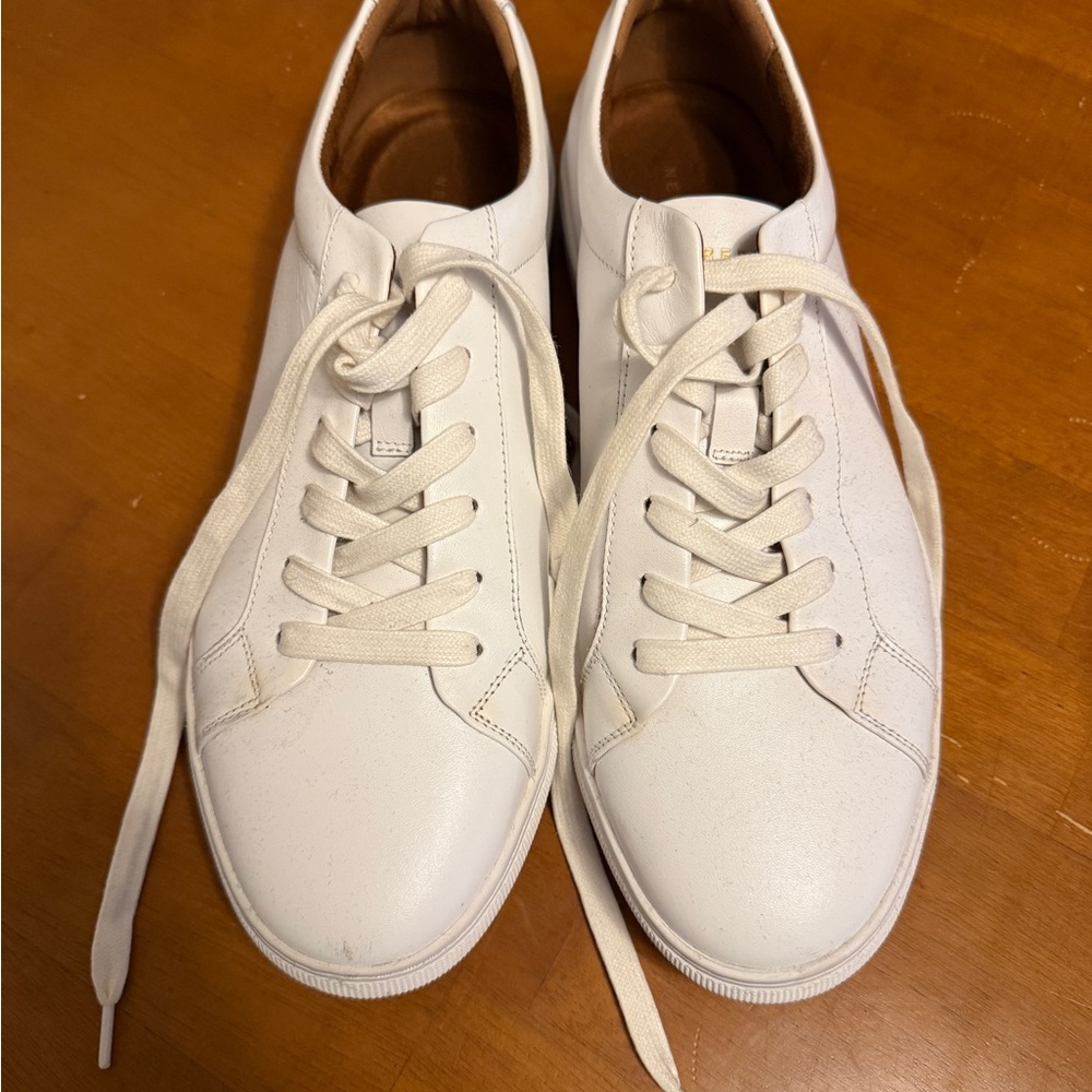 New Republic Men's White Leather Sneakers